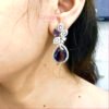 Pear Cut Tanzanite Drop Earring