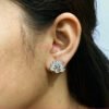 Sparkling Peacock Stud Earring
