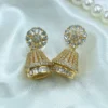 Feya American Diamond CZ Small Jhumki Earrings