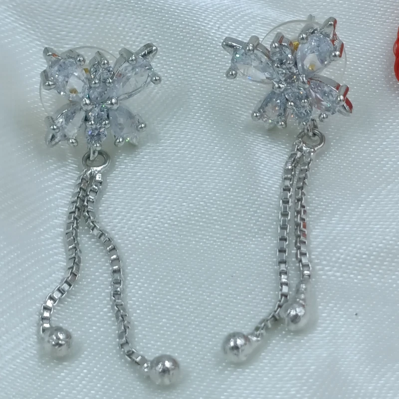 Dazzling Butterfly Drop Earrings