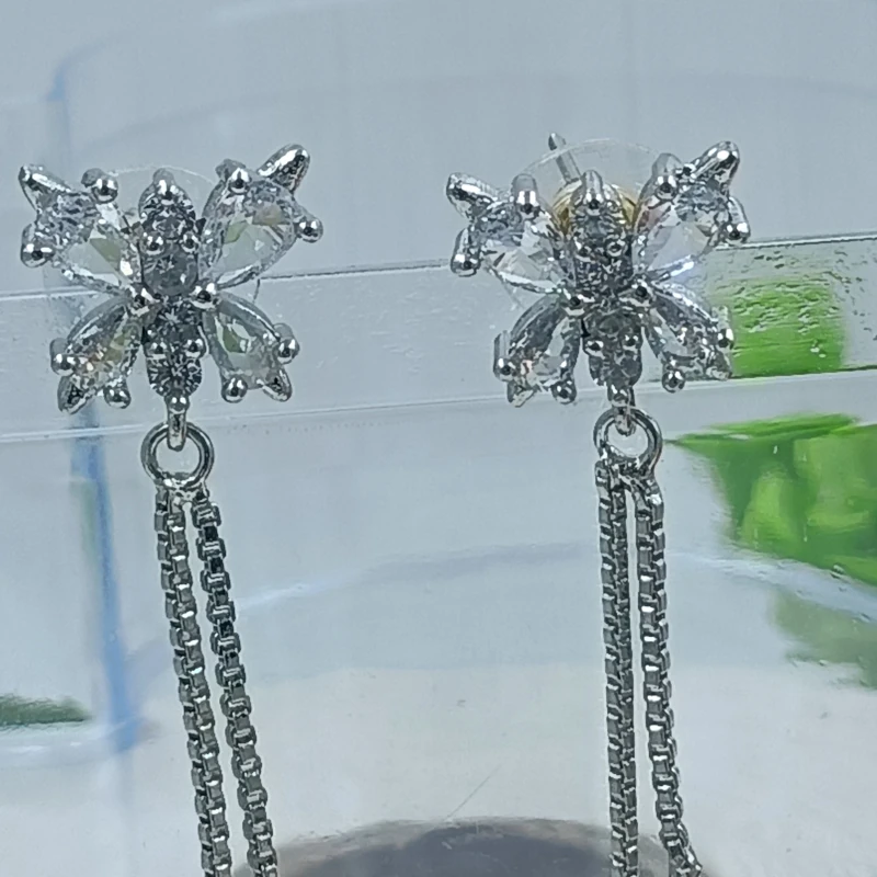 Dazzling Butterfly Drop Earrings