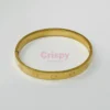 Premium Golden Engraved Screw-Head Pattern Kada Bracelet For Men