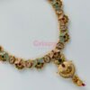 Rajwadi Meenakari Brass Necklace Set with Matching Earrings