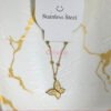 Delicate Gold Butterfly Pendant Necklace