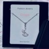 Serse Cute Ginkgo Motif Pendant Necklace