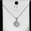 Elegant Pearl Halo Pendant Necklace