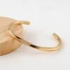 Unisex Minimalist Open Cuff Anti-Tarnish Stainless Steel Bracelet