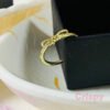 Women's Adjustable Anti-Tarnish Stainless Steel Bow Pave Ring