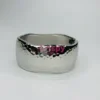 Silver Polished Hammered Cuff Bracelet For Women