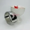Silver Polished Hammered Cuff Bracelet For Women