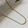 Golden Polished Stainless Steel Snake Chain
