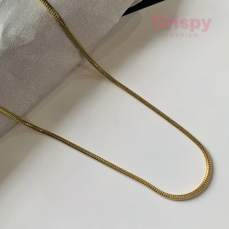 Golden Polished Stainless Steel Snake Chain