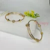 Golden Polished Adjustable Bangles For Women (Set of 2)
