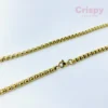 Ram Engraved Golden Polished Pendant with Box Chain Necklace for Men