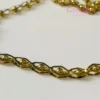 Contemporary Golden Polished Beaded Link Chain For Men
