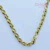 Contemporary Golden Polished Beaded Link Chain For Men