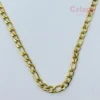 Classic Curb Link Gold Chain For Men ( 22 Inch )