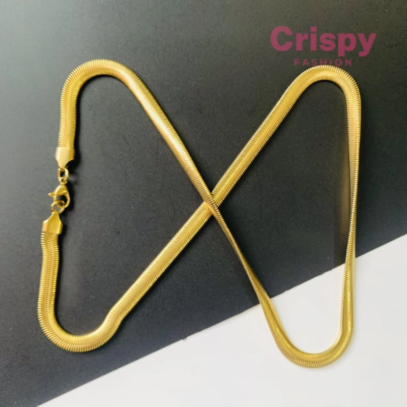 Gold Plated Snake Chain For Men (22 Inch)