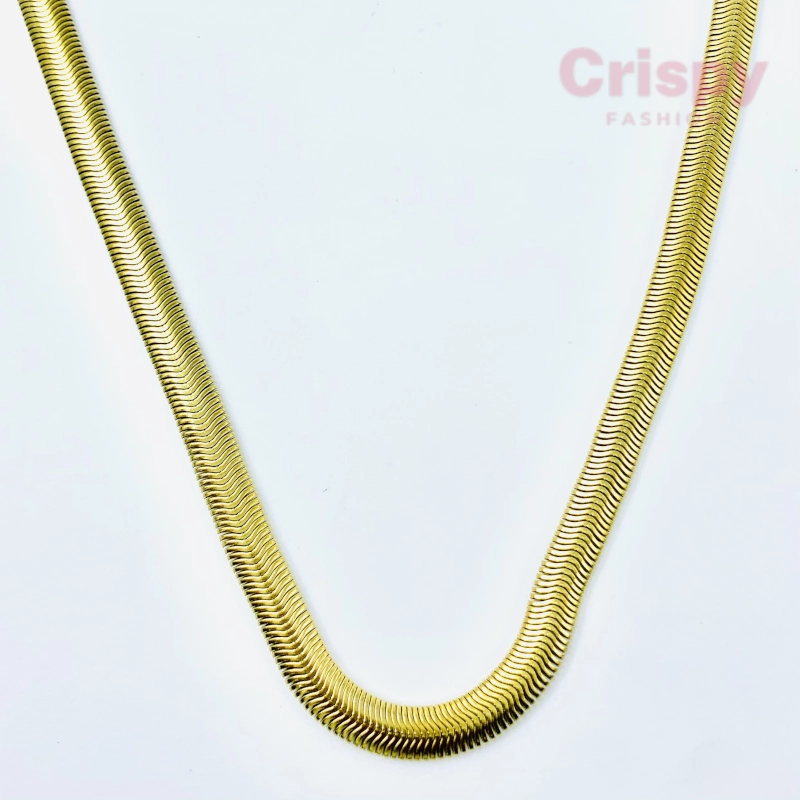 Gold Plated Snake Chain For Men (22 Inch)