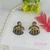 Charming Antique Design Dual-Tone Elephant Stud Earrings
