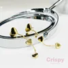 Cascading Golden Heart Dangler Earrings