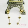 Cascading Golden Heart Dangler Earrings